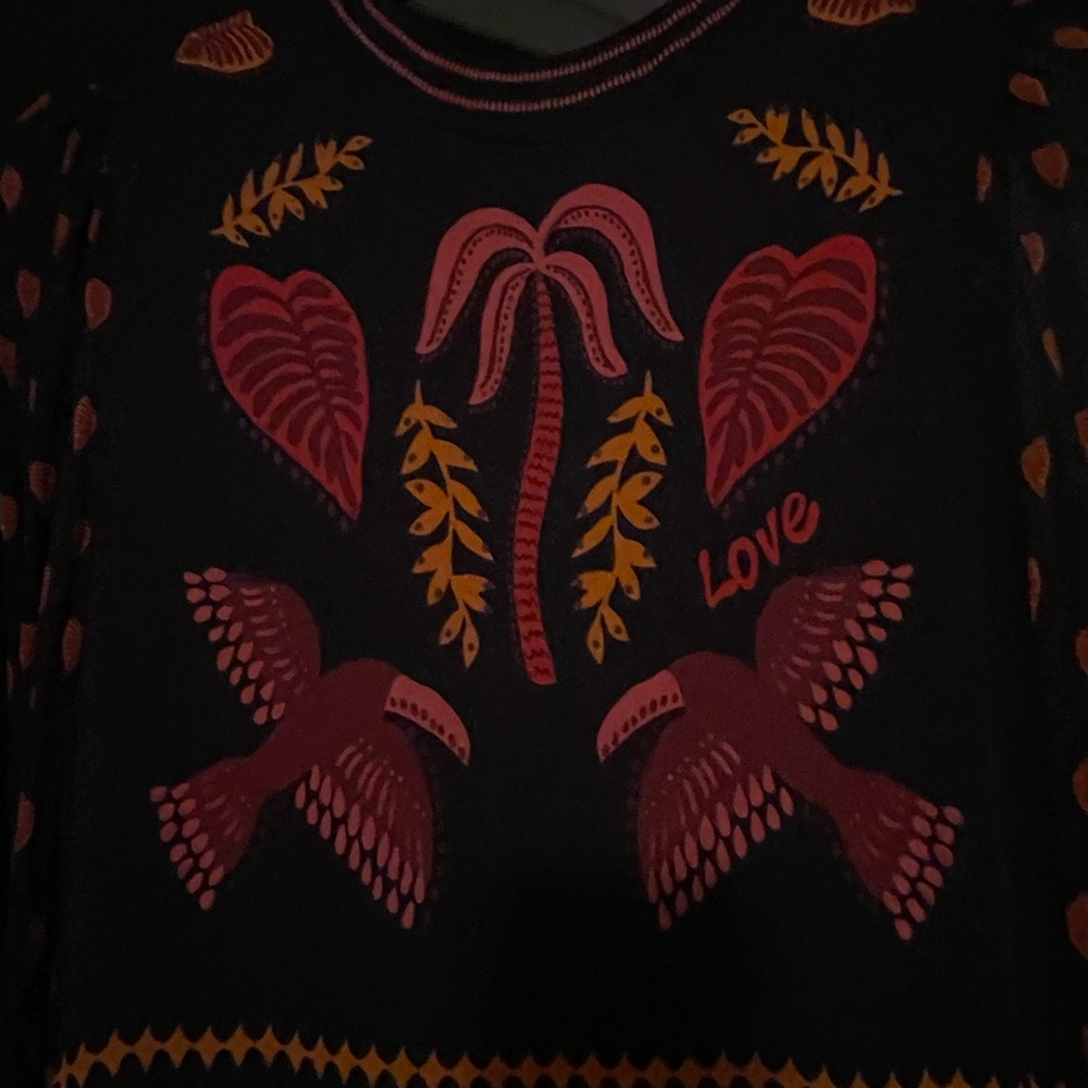 ❤️🫶Farm Rio Gorgeous Long Sleeve & High Neck Size Medium 🫶❤️
